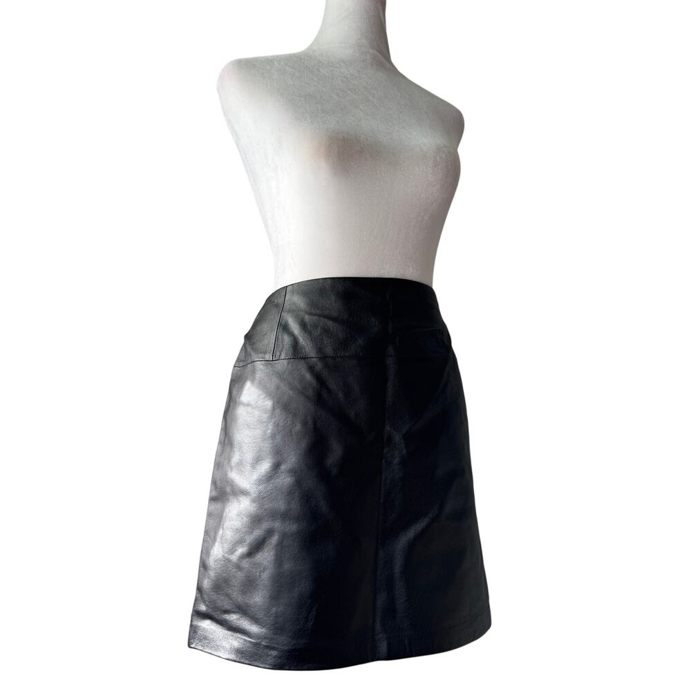 Vintage ‘90s Newport News Easy Style 100% Leather Mini Skirt